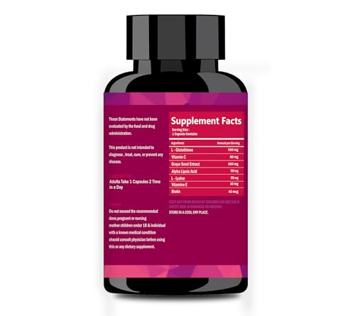 Image of Glowsik Glutathion Capsules Supplement for Men & Women, Support Skin Health (60 CAPSULES, 60, count)