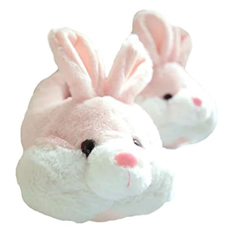 Yuchen Bunny Men's and Women's Autumn and Winter Cartoon Indoor Plush Slippers (Pink, Numeric_9) Cover