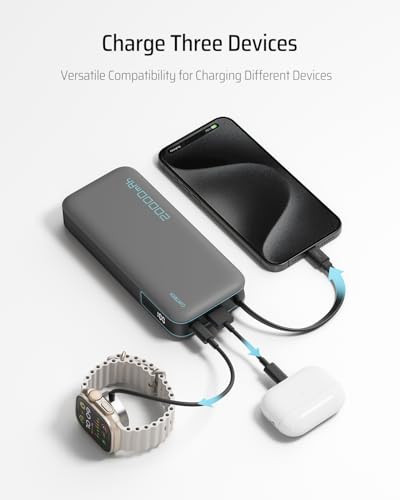 COmbo Power Bank CUKTECH 45000mAh con carga rápida USB-C miniatura 5