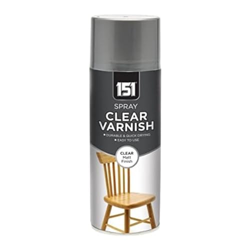 SDMAX All Purpose Clear Varnish Spray Paint, Clear Matt Finish, Durable and Fast Drying, Easy to Use, Interior Indoor Spray, Suitable for All Types of Wood, 400ml (1 Pcs)