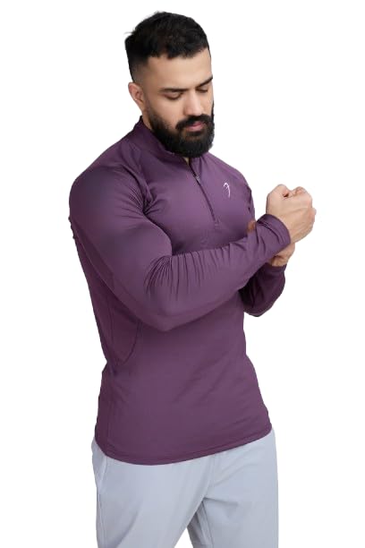 Image of Thrive Mens Slim Fit Pullover Sport and Gym Full Sleeve T-Shirt for Men