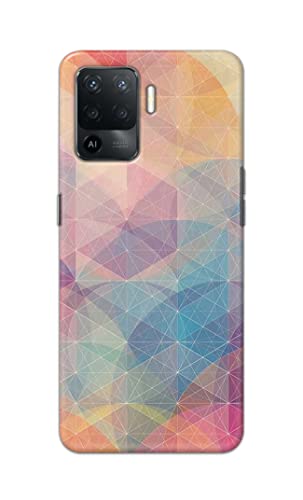 Image of Printed Hard Back Cover Case for Oppo F19 Pro Back Cover (Crumpled Paper Design) -1803