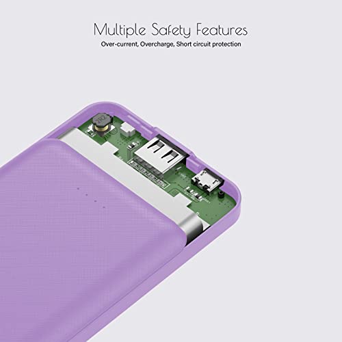 Miady 2-Pack 5000mAh Mini Portable Charger, 5V 2.4A USB-C Output Fast Charging Power Bank for Travel Small Battery Pack Compatible with iPhone 17/16/15 Galaxy S24/S22 iPad Android etc - Image 7