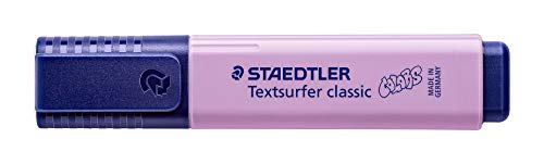 Staedtler 364 C620. Rotulador fluorescente Textsurfer Classic Pastel y Vintage. Caja con 10 Marcadores de color lavanda