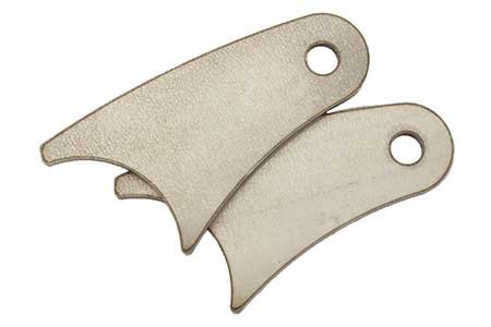 RuffStuff Specialties Various Axle Mount Shock Tabs, Pair (Long Curved)