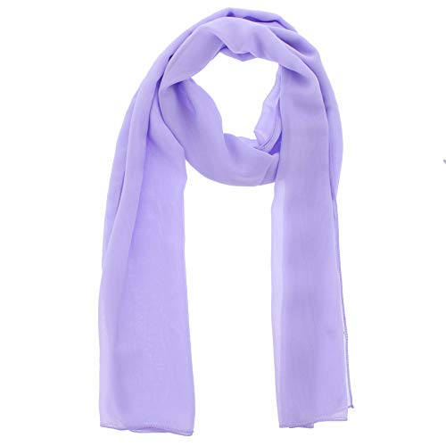 WESTEND CHOICE - Écharpes en mousseline pour femmes - Écharpe unie pour le cou - Écharpe douce pour la tête - Écharpe légère pour femmes et filles -...