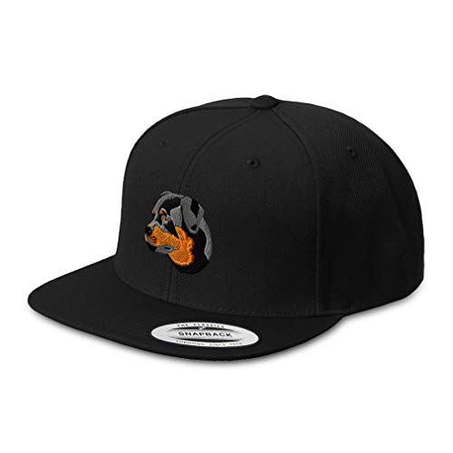 Snapback Hats for Men & Women Rottweiler Head A Embroidery Acryli...