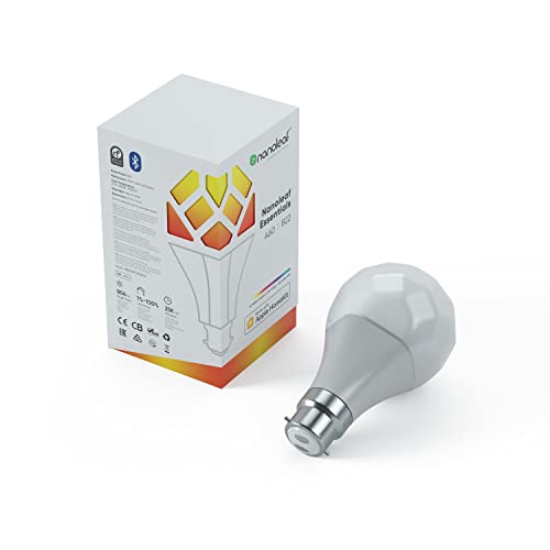 Nanoleaf Essentials B22 LED Bulb, RGBW Dimmable Smart Bulb - Thread & Bluetooth Colour Changing Light Bulb, Works with Google Assistant Apple Homekit, for Room Decor & Gaming - Image 3