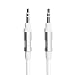 Monster Aux Cord - 8ft 3.5mm - Auxiliary Male to Male Cable Jack for Car or Home Stereo, MP3 Player, iPod, iPad, iPhone, Sony Beats Headphones, and Speaker (White)