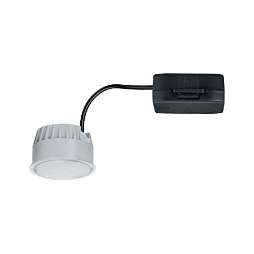 Paulmann Nova 93072 LED Recessed Light Module Neutral White 530 lm 51 mm Round 1 x 6 Watt Dimmable Satin Plastic 4000 K Coin 6 W