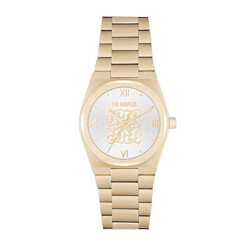 The Kooples - Montre Script - Quartz Mouvement de Montre - Largeur du boîtier: 38 mm - Acier Inoxydable - Gold - 5 ATM