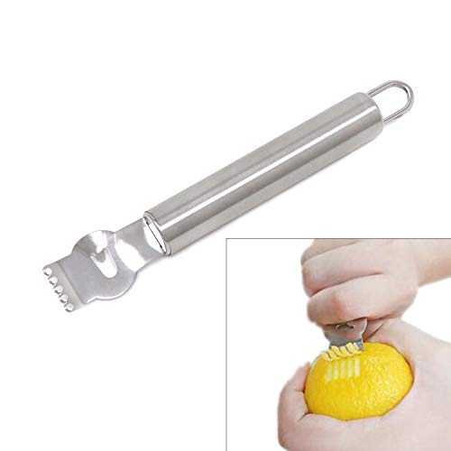 Honbay 1PCS Stainless Steel Lemon Zester Grater Orange Citrus Peeler Tool for Kitchen