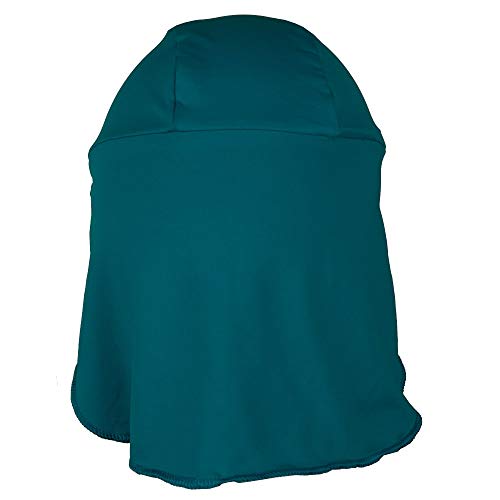 Boné infantil bebê criança proteção solar UV 50+ Passeio Sol Aloe Vera (M (2A - 6A), Verde)