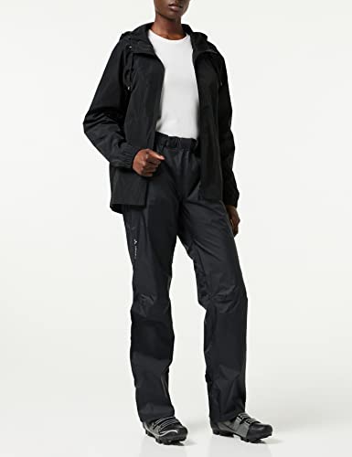 VAUDE Regenhose Damen Drop Pants II, wasserdichte Outdoorhose für Fahrrad, leichte Überhose, atmungsaktive Fahrradhose, schnell überziehbar