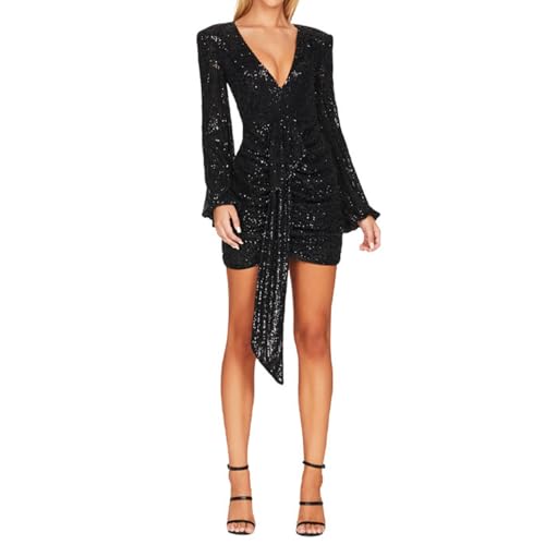 Robe pour fête bustier tulle pailleté confortable et ajustée - 3