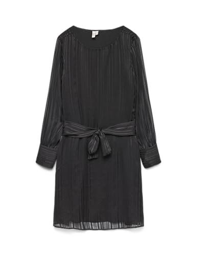 Robe abk L/S WVN Btq GA en tissu tissé fluide et manches longues
