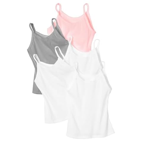 Hanes Girls' 100% Cotton Tagless Camisole - 5 Pack Cover