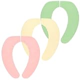 サンコー ずれない トイレ 便座カバー 便座シート 3色組 ピンク グリーン イエロー【日本製 消臭 洗える】おくだけ吸着 KZ-03