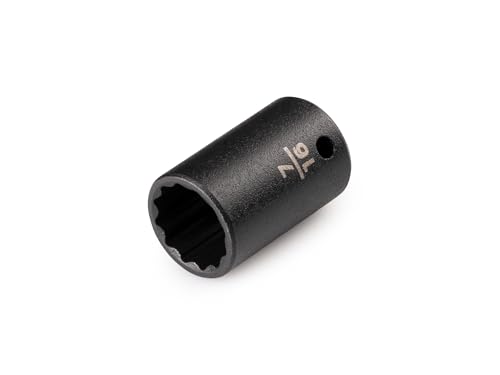 Image of TEKTON 1 /4 Inch Drive x 7 /16 Inch Shallow 12-Point Impact Socket | SID02211