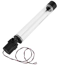 PC, G1/4 Acrylic Cylinder Computer Water, 12V 19W CPU Water Cooling Pump Radiator for Computer PC CPU Water Cooling 300mm