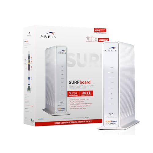 image for ARRIS SURFboard SVG2482AC DOCSIS 3.0 Cable Modem & AC2350 Wi-Fi Router
