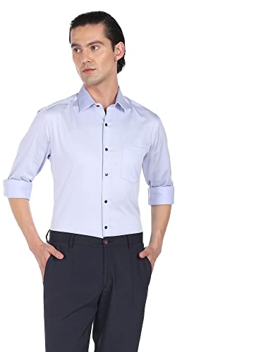 Image of Arrow Men's Cotton Solid Slim Fit Shirt