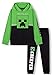 MINECRAFT Tuta Bambino, Felpa E Pantalone Tuta Per Ragazzo 5-14 Anni, Abbigliamento Sportivo Per Bambini, Regalo Per Fan Dei Videogiochi (Verde/Nero, 10-11 anni)