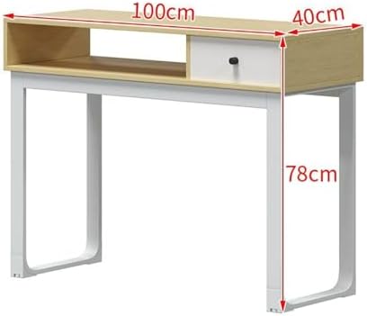 Modern Double Manicure Table Station - Nail Tech Workstation with Storage Drawers for Professional Beauty Salon & Spa, Stylish & Functional Design,Walnut with Drawer,100 * 40 * 78 cm