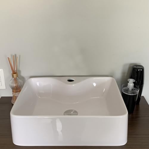 Cuba Sobrepor Banheiro 41x31cm Mármore Sintético Oslo