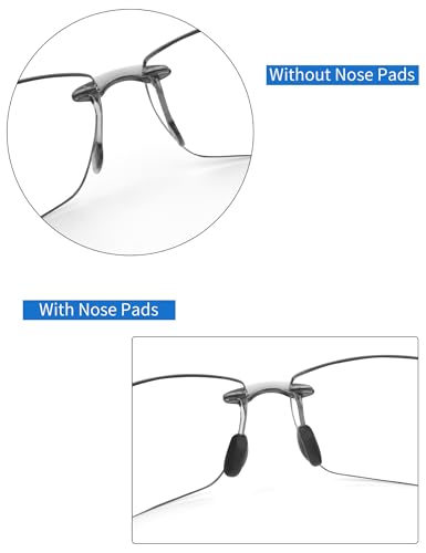 EZReplace Replacement Nose Pads for Maui Jim Lighthouse MJ423-65mm/Breakwall MJ422-63mm/Sugar Beach MJ421-62mm Sunglasses3