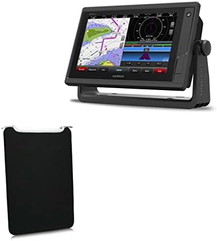 BoxWave Case Compatible with Garmin GPSMap 922 - SlipSuit, Soft Slim Neoprene Pouch Protective Case Cover - Jet Black image 2