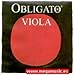 CUERDA VIOLA - Pirastro (Obligato 421421) (Wolframio/Plata) 4Âª Medium Viola 4/4