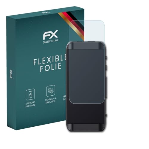 atFoliX Screen Protector compatible with FiiO BTR15 Protector Film, ultra clear and flexible FX Screen Protection Film (3X)