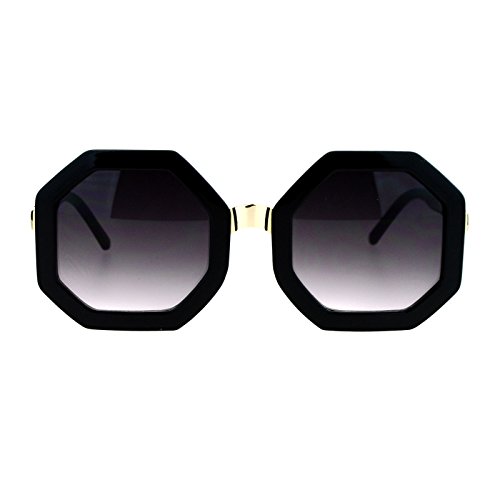 JuicyOrange Octagon Shape Sunglasses Womens Unique Oversized Fashion Shades2