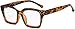 Eyekepper Ladies Reading Glasses - Oversized Square Design Readers for Women Tortoise