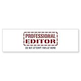 CafePress Professional Editor Bumper Sticker (10 Pk) 10'x3' Rectangle Bumper Sticker Car Decal (10 Pack)