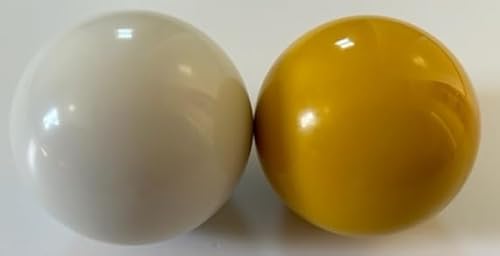 BuyBocceBalls Listing - Bocce Accessories - 57mm Pallinos or pallinas - Pack of 2 Colors - Yellow and White -