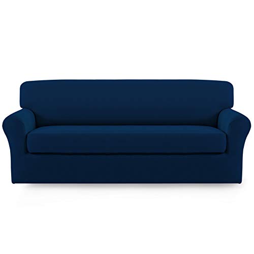 Image of Easy-Going 2 Pieces Stretch Couch Sofa Slipcover Washable