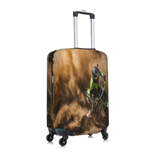 Motocross Dirt Bike Luggage Cover for Suitcase, Suitcase Cover Protector Fit 29-32 Inch Luggage Travel Accessories, XL3