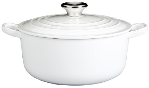 Le Creuset Tradition 21001260101461 Round Cast-Iron Casserole Pot 26 cm Pure White
