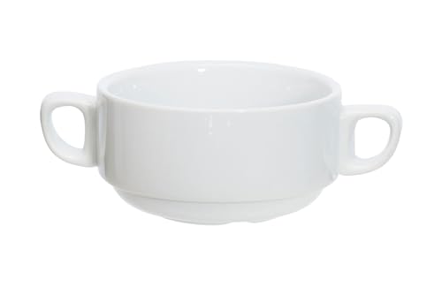 aro Tazón de sopa, porcelana, Ø 10.5 cm, 250 ml, 6 unidades, apto microondas, bol, cuenco, entrantes, tapas