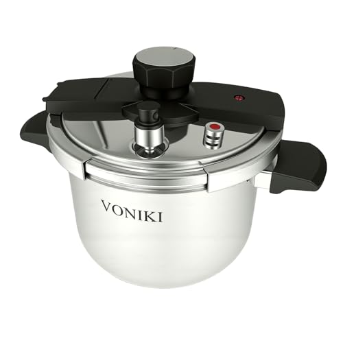 Olla a presión acero inoxidable 5.7 Qt VONIKI miniatura 1