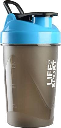 HAANS Fuel Sports Protein Shaker Bottle 500 ML, Black