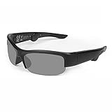 Hawk Scope Smart Glasses with Bluetooth Speaker Headphones, Athletic/Outdoor Protection Eye, Unisex, (Black Lens)