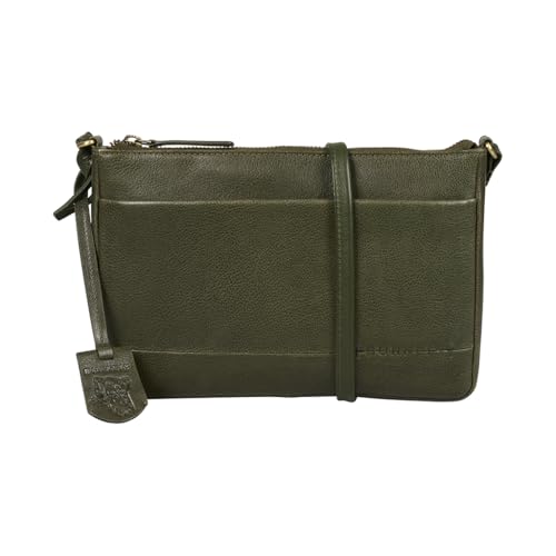Sac femme Burkely Natural Norah petit sac bandoulière zippé vert