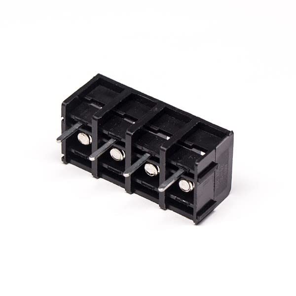 【OMMO】POINT BORDER BLOCKING KT(BLACK) 20PCS Barrier Terminal Block PCB Mount 4pin Black Straight