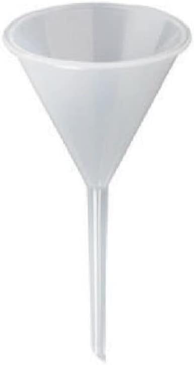 AANIJ® Polypropylene made Plastic Analytic funnel long stem 75 mm for Bottle Filling, Perfumes, Essential Oils, Science Laboratory Chemicals, Arts & Crafts Supplies (Pack of 1)