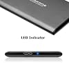 Maxone 500GB Ultra Slim Portable External Hard Drive HDD Compatible with PC, Laptop, Grey