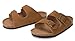 ZUSERIS Kids Toddler Sandals for Boys Girls Summer Cork Footbed Slides Non-slip Comfort Suede Leather with Adjustable Straps for Indoor Outdoor,36
