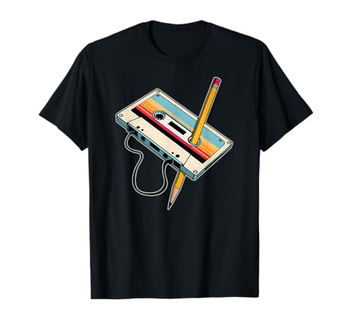 VINTAGE RETRO KASSETTE X 80er 90er Jahre Party Verkleidung T-Shirt